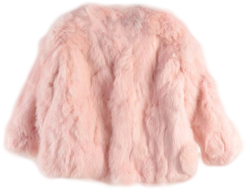 This Popular Faux Fur Coat Is A Short Style Coat That - Fur Clothing (498x498), Png Download