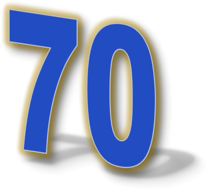 T Is 100 Days From The 70th Anniversary Of The Ending - 70th Png (861x788), Png Download