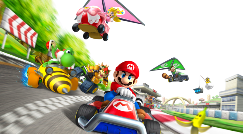 Mario Kart 7 Art (800x441), Png Download