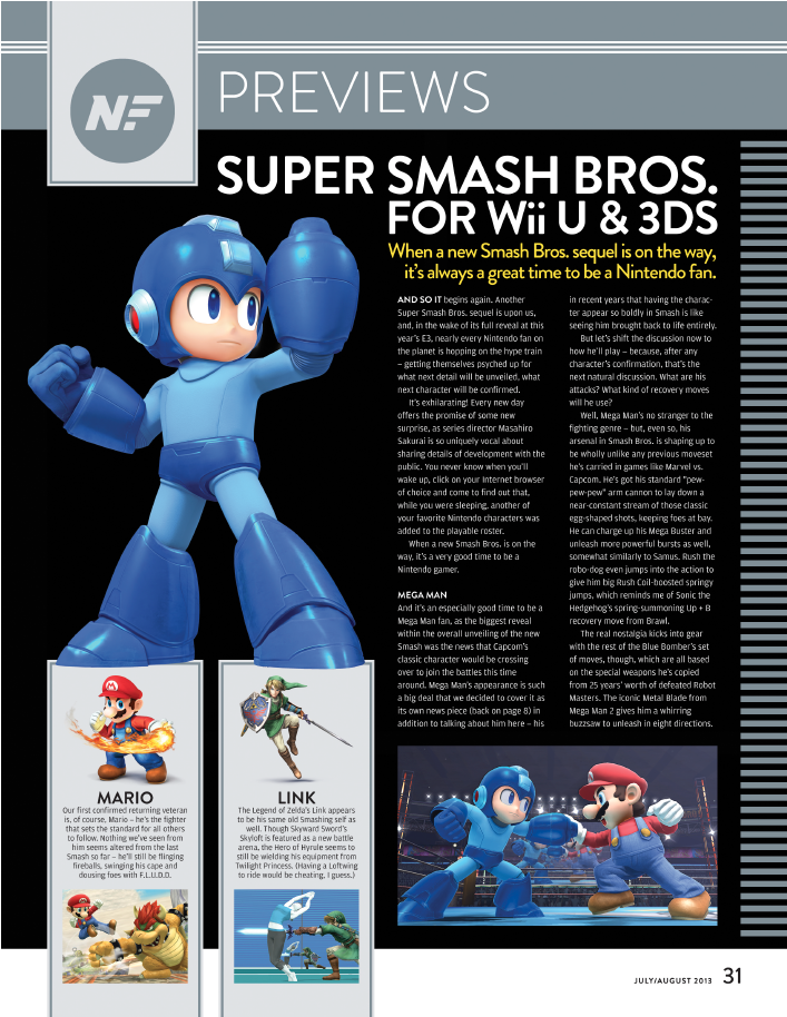 02-megamanonepage - Super Smash Bros. For Nintendo 3ds - Mewtwo Dlc (1412x913), Png Download