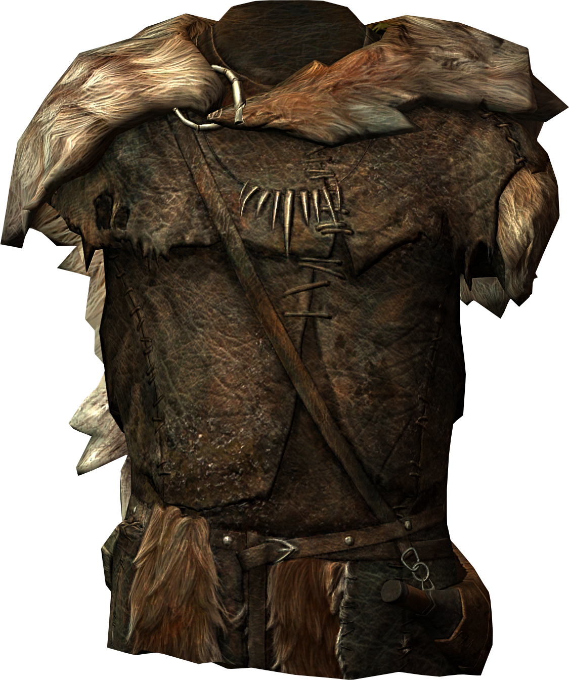 Fur Armor 0010594f - Skyrim Armure De Peau (1125x1345), Png Download