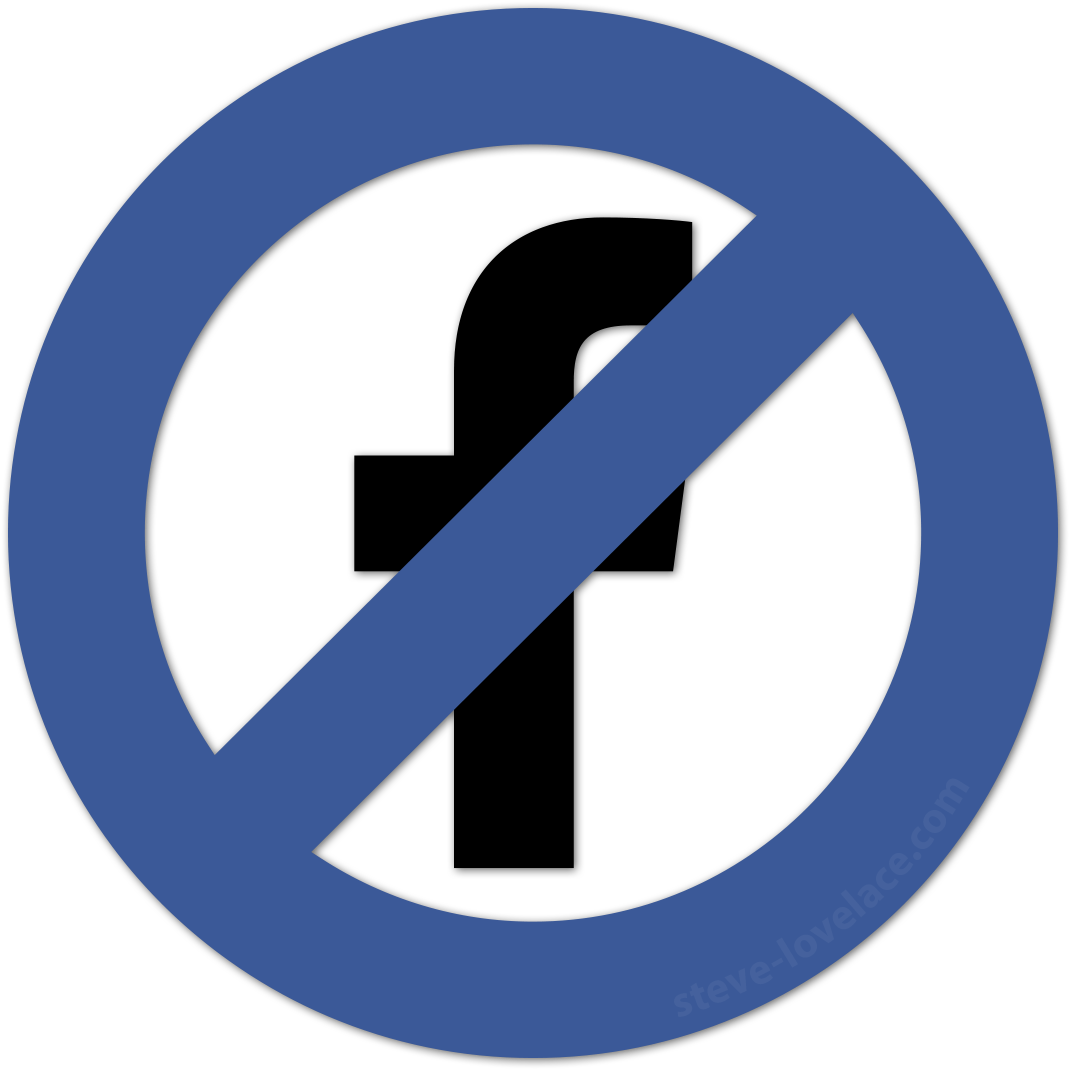 I Had Found Myself Checking My Facebook A Hundred Times - No Facebook Sign (1200x1200), Png Download