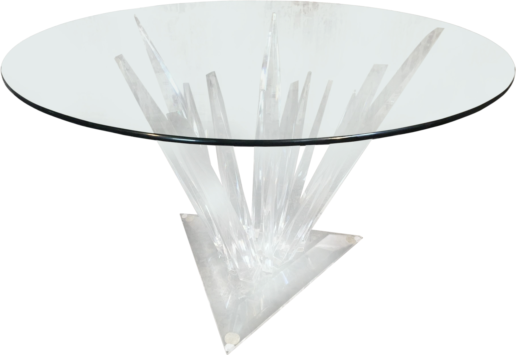 Lucite Stalagmite Dining Table In The Manner Of Haziza - Table (2009x1383), Png Download