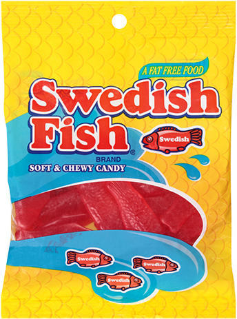 Swedish Fish Soft & Chewy Candy - Swedish Fish Candy Box (500x500), Png Download