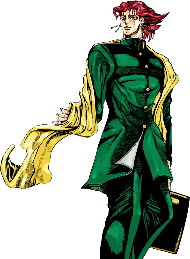 Noriaki Kakyoin Stardust Crusaders Jojo's Bizarre Adventure - Kakyoin Transparent Manga (786x1070), Png Download