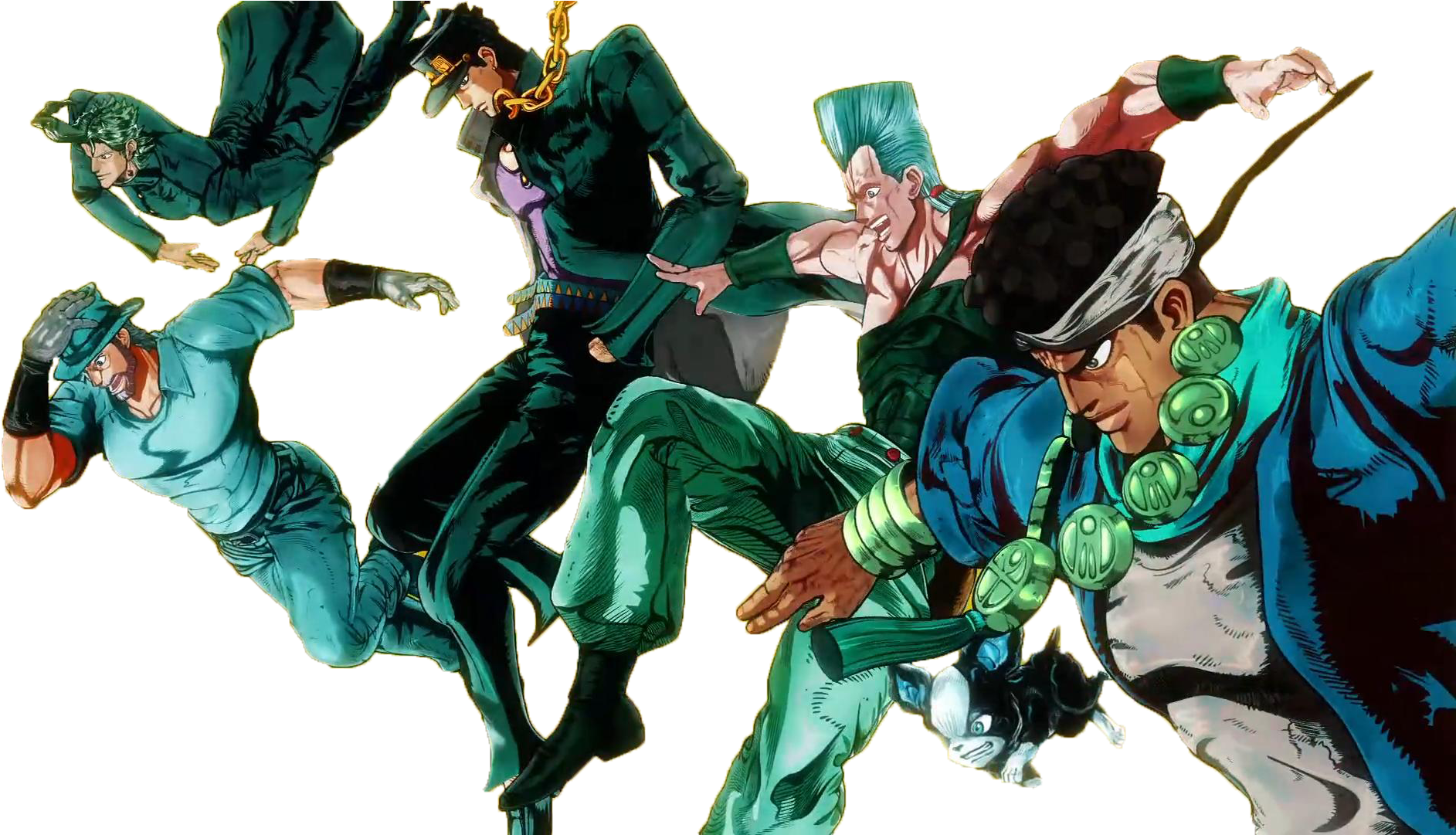 Stardust Crusaders - Jojo Stardust Crusaders Background (1920x1080), Png Download