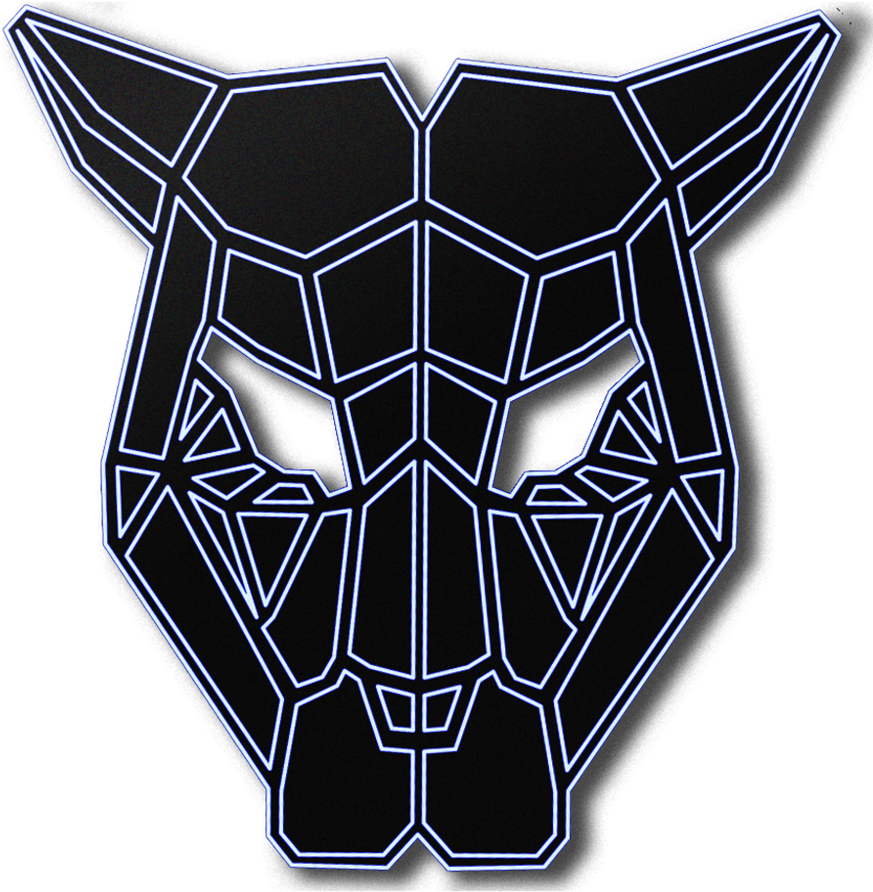 Sound Reactive Led Mask - Illustration (900x900), Png Download