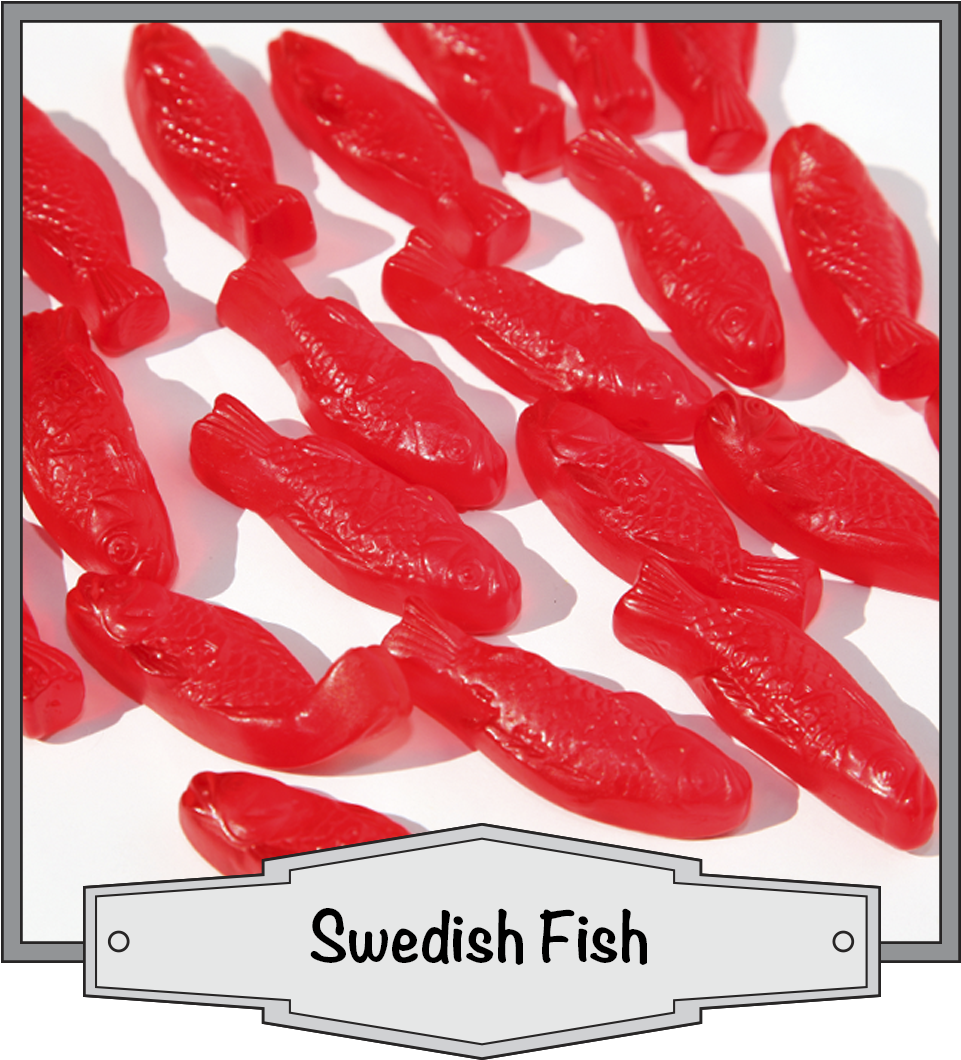 Red Swedish Fish (large) 1.5 Lb (1080x1080), Png Download