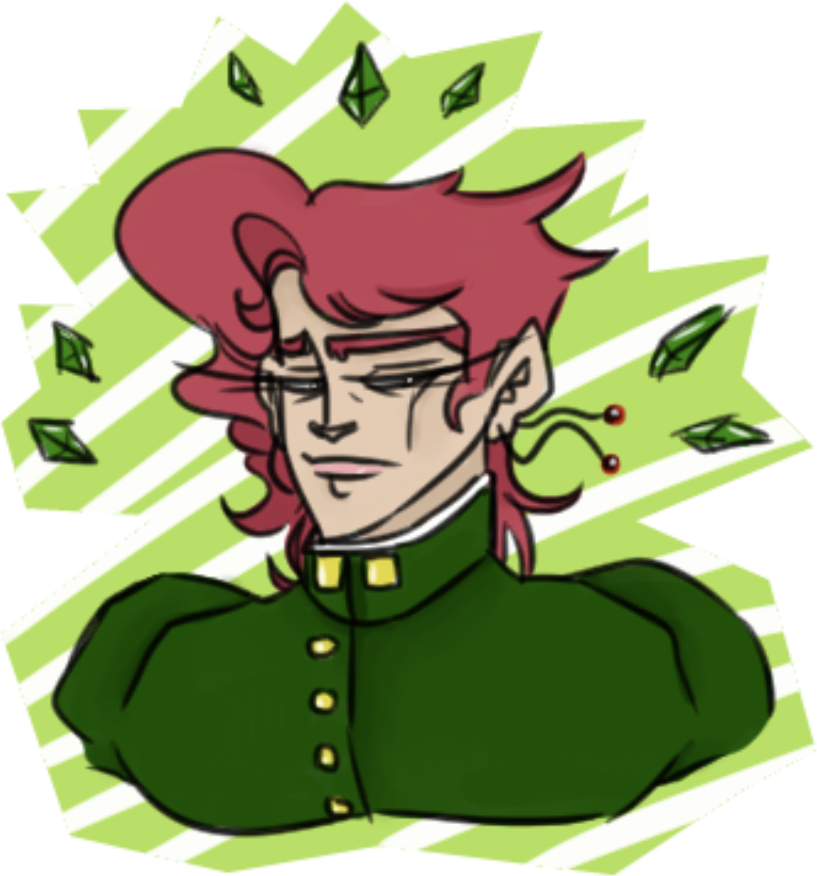 Jojo's Bizarre Adventure - Noriaki Kakyoin (4171x3337), Png Download