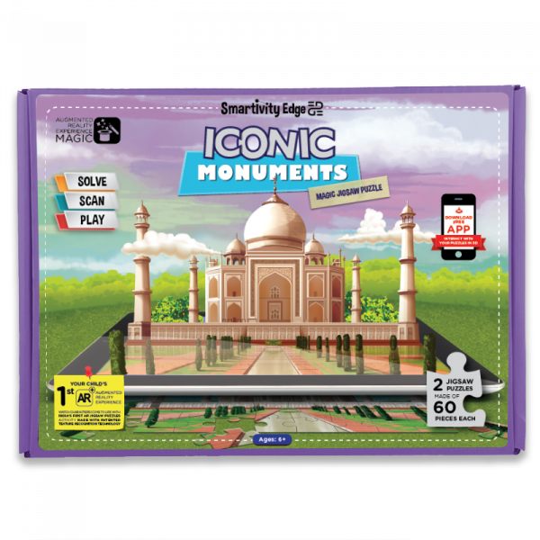 Smartivity Edge Legendary Landmarks Magic Jigsaw Puzzle (600x600), Png Download