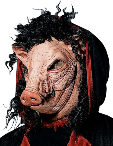 Adult Official Pig Saw Mask - Pig Guy From Saw (366x580), Png Download