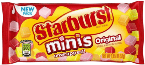 Starburst Mini Original - Starburst Candy (480x480), Png Download