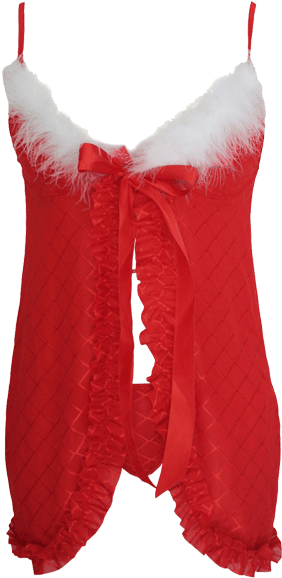 Christmas Babydoll Costume Transparent Background - Santa Costume Transparent Background (500x600), Png Download