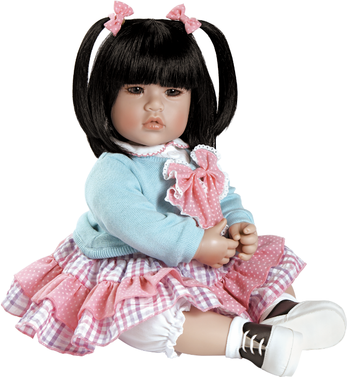 Adora Baby Doll Smart Cookie - Dolls With Black Hair (700x849), Png Download