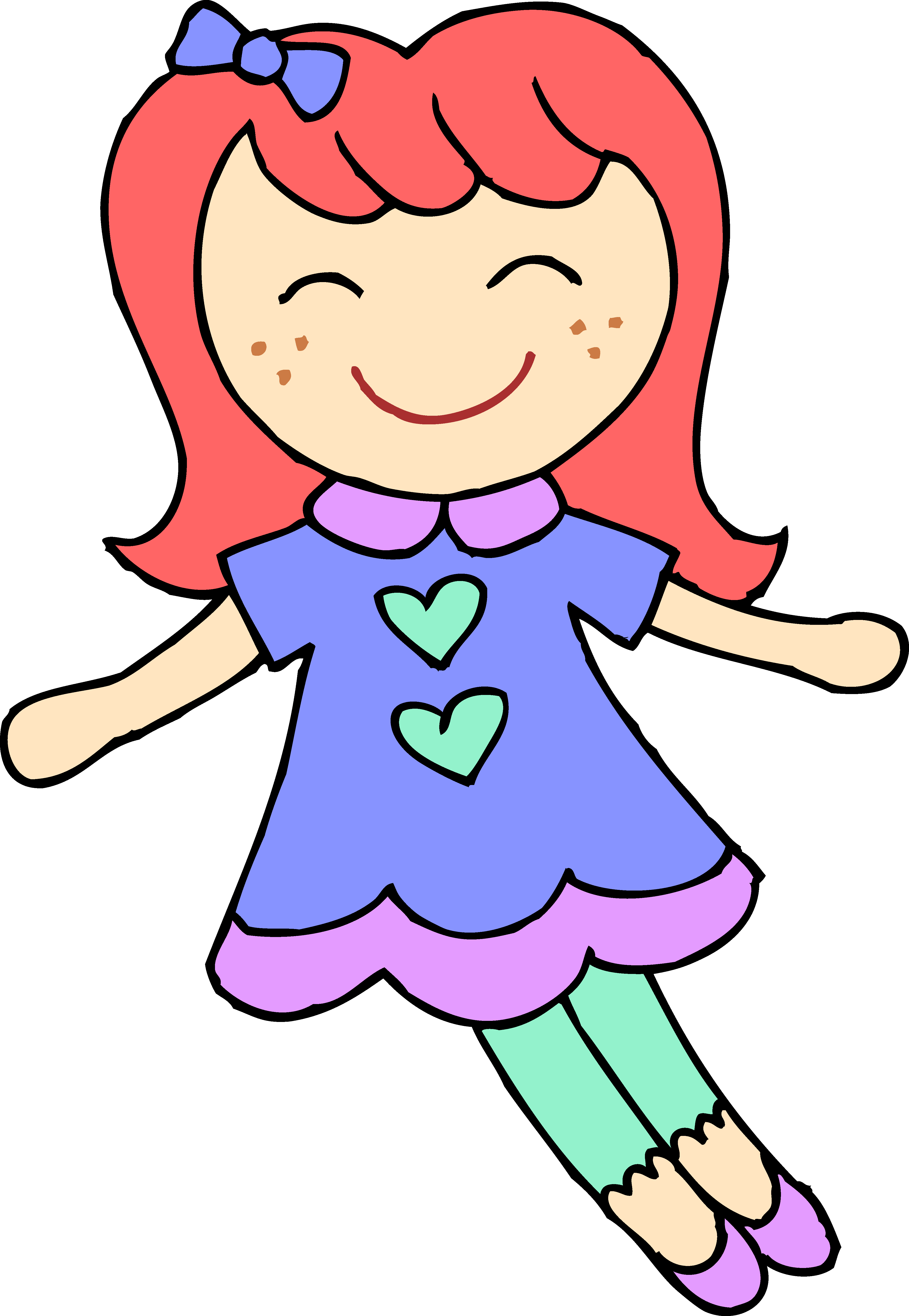 Baby Doll Clipart - Doll Clipart Png (4110x5948), Png Download