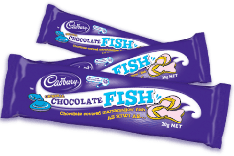 Image Of A Cadbury Chocolate Fish A Chewy Marshamallow - New Chocolate Bars 2018 Uk (477x477), Png Download