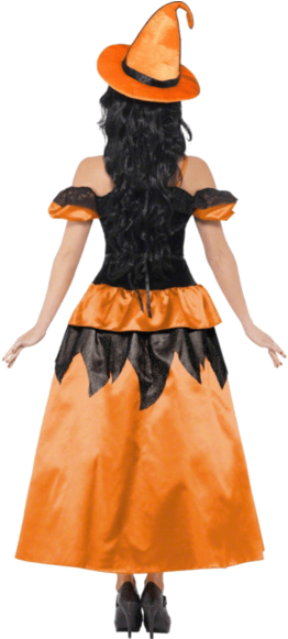 Sexy Witch Costume Orange - Adult Witch Costume With Orange (366x580), Png Download