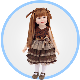 Doll Baby Girl (380x324), Png Download