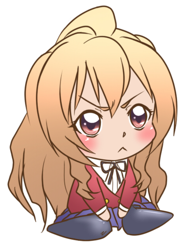 Aisaka Taiga Chibi - Aisaka Taiga Gif Chibi (400x563), Png Download