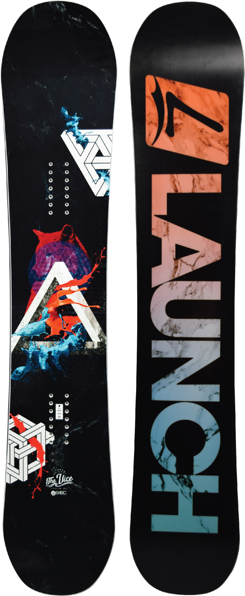 Launch Vice Womens Snowboard Launch Snowboards Png (1052x2531), Png Download