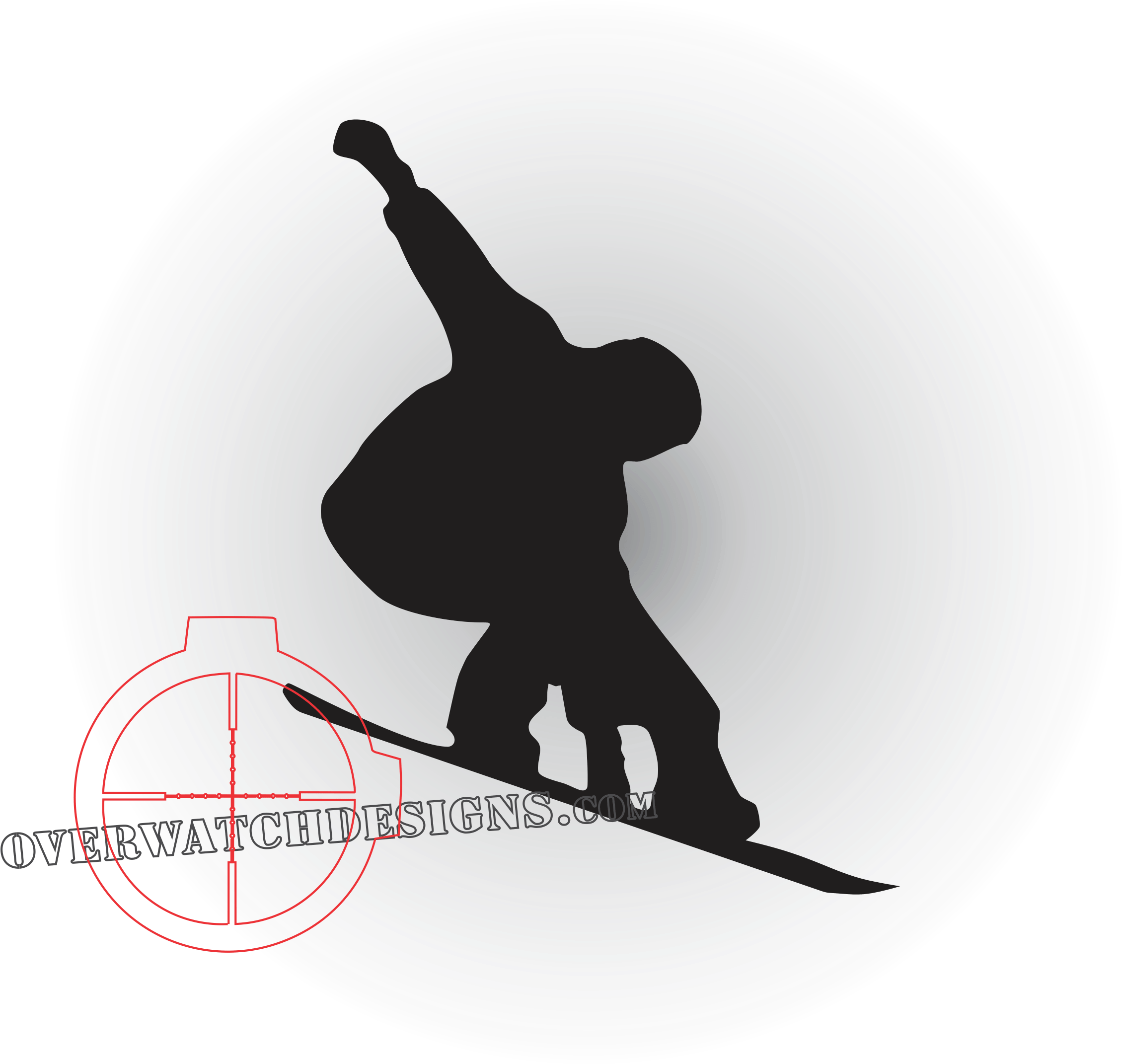 Snowboarder Sticker - T-shirt Snowboarding (2401x2393), Png Download