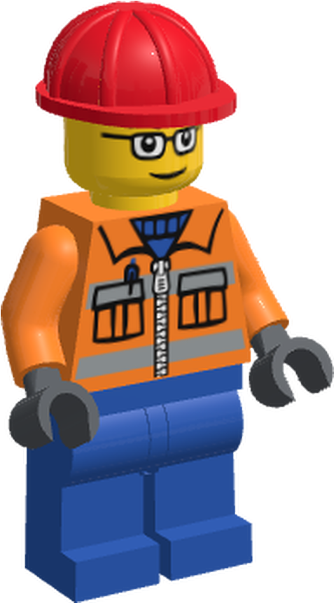 Lego Minifigure Cty110 Construction Worker - Construction (1440x900), Png Download