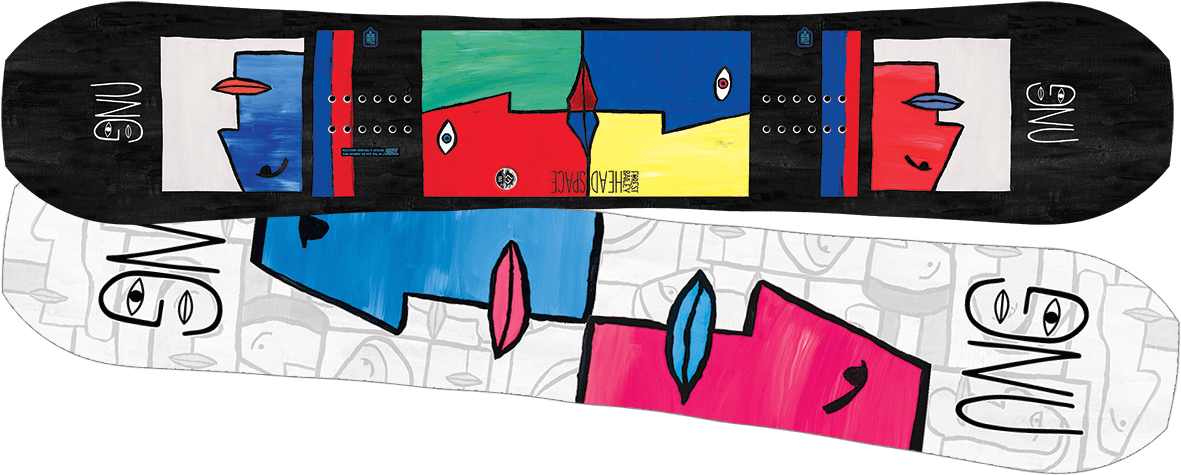 Gnu 2016 2017 Forest Bailey Headspace - Gnu Head Space Asym 152cm Snowboard (1191x544), Png Download