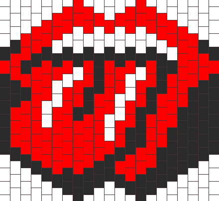Rolling Stones Mask Bead Pattern - Eye Of Sauron Pixel Art (440x404), Png Download
