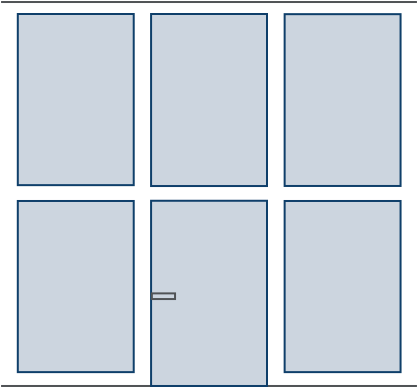 Framed Glass Internal Walls And Doors Systems - Parallel (480x420), Png Download