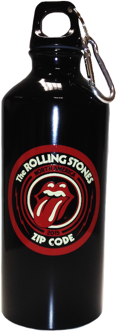The Rolling Stones Aluminum Water Bottle - Rolling Stones Bottle - Zip Code 2015 (270x705), Png Download
