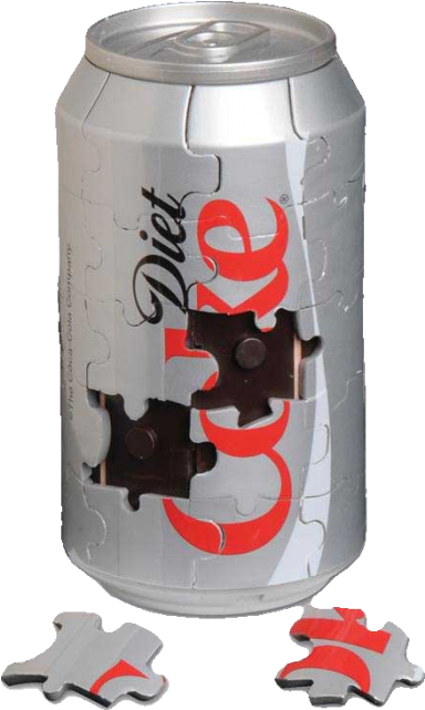 3-d Diet Coke Can Puzzle - Diet Coke 3d Puzzle (640x640), Png Download