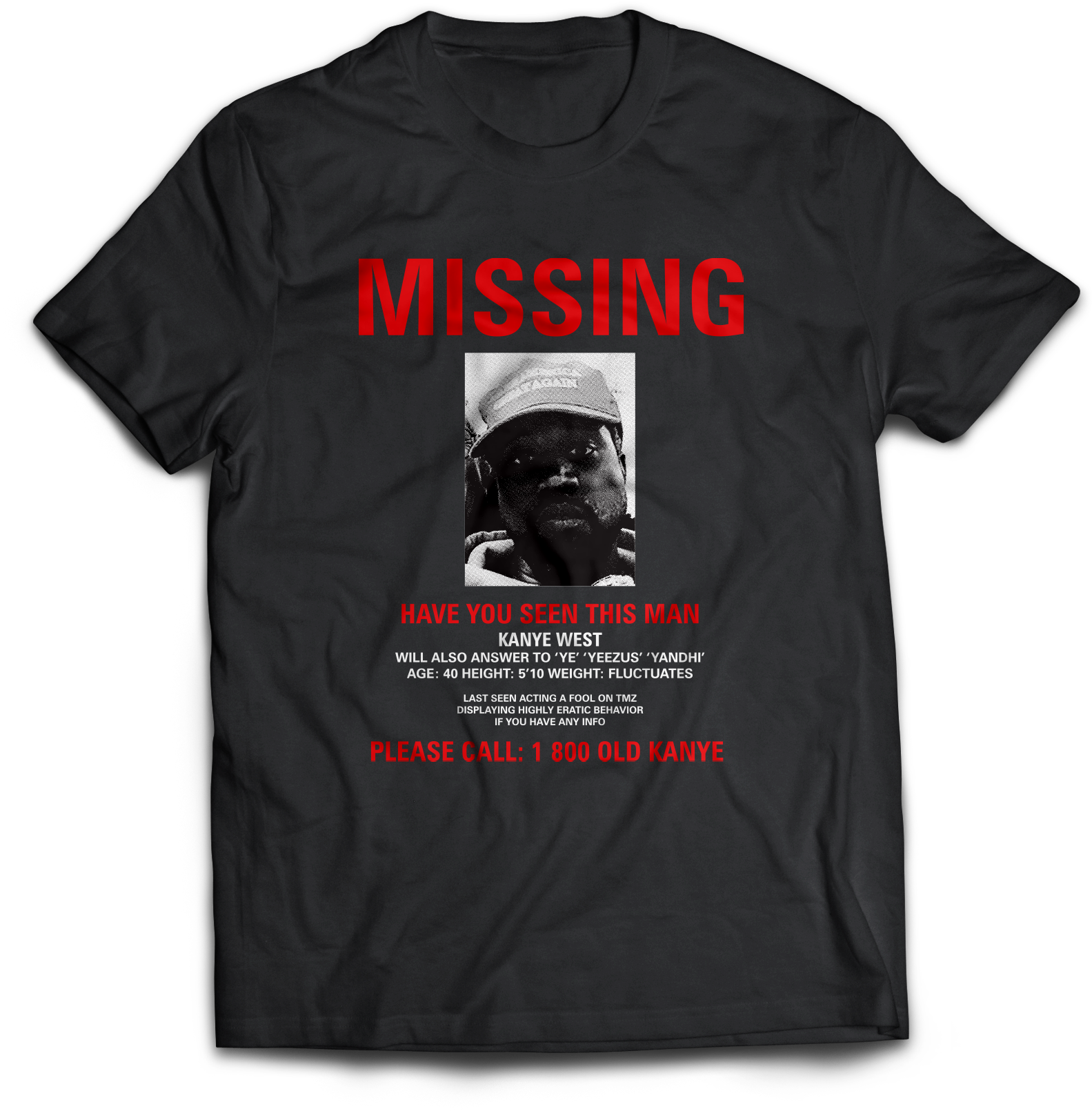 1 800 Old Kanye - Black Goku Rose Shirt (1800x1800), Png Download