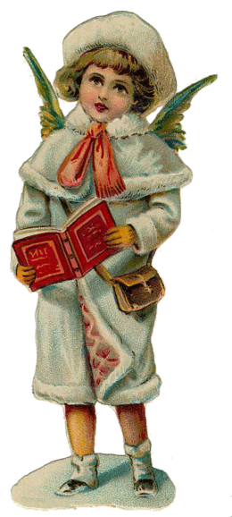 Christmas Angels Clipart - Christmas Angels (260x578), Png Download