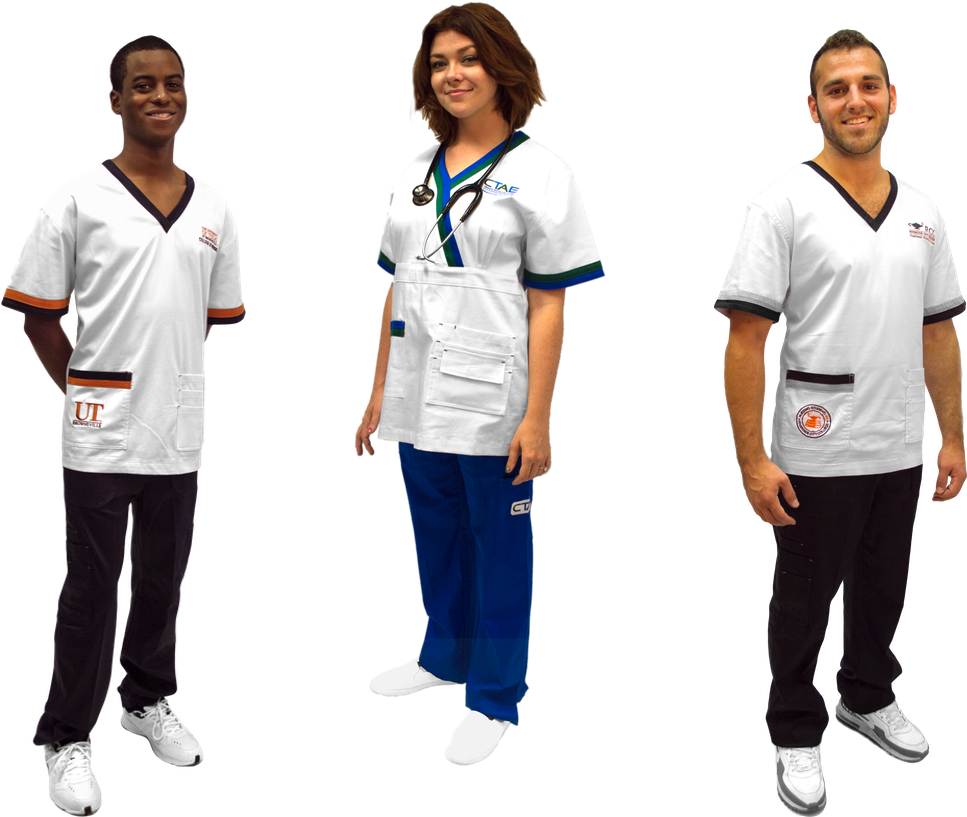 Custom Scrubs Protecting You And Your Patients - Nurse (1200x816), Png Download