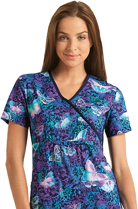 Download Women Print Scrubs - Womens Scrubs PNG Image with No