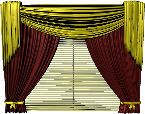 3d Beautifull Curtain Download - Curtain (640x480), Png Download