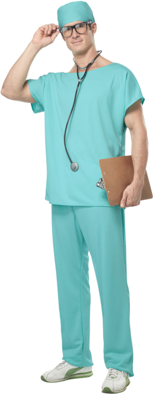 Doctor Scrubs (500x793), Png Download