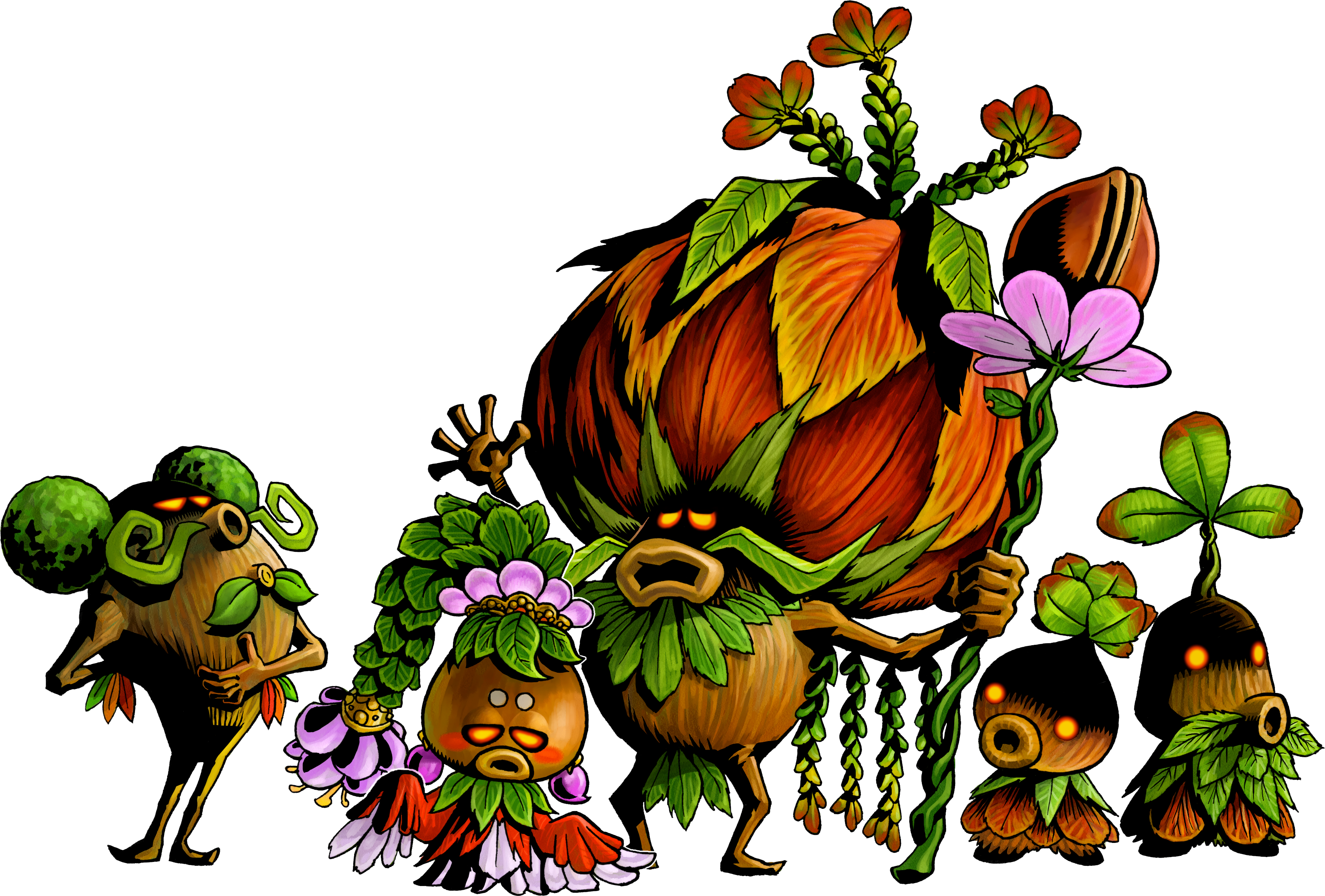 L5anhzc - Legend Of Zelda Majora's Mask Official Art (3465x2343), Png Download