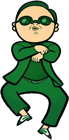 Download Animated Dancing Clip Art - Gangnam Style Cartoon Animated Gif PNG  Image with No Background 