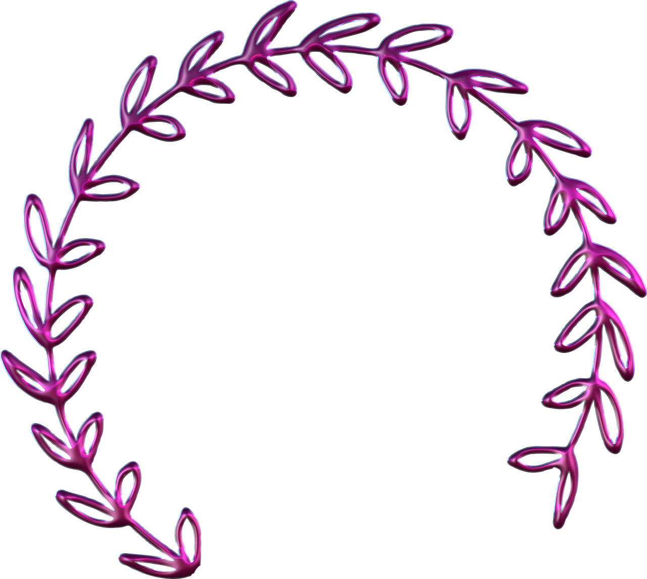 Corona De Hojas Vintage Png (1280x1145), Png Download