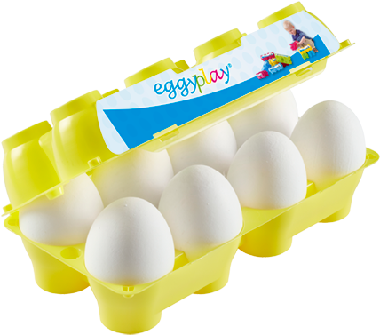 Eggyplay Gul Neu 500px - Egg Box Lego (500x407), Png Download