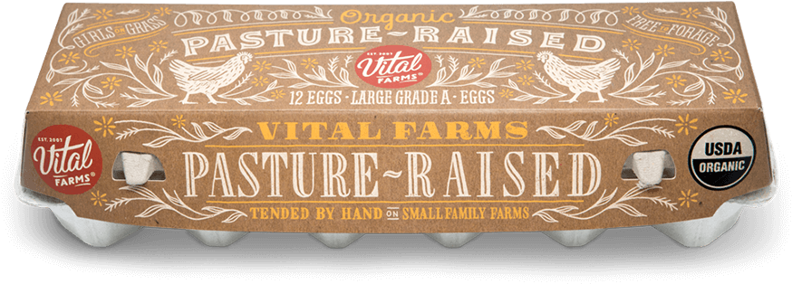 Girls On Grass - Vital Farms Organic Pasture Raised Eggs (916x381), Png Download
