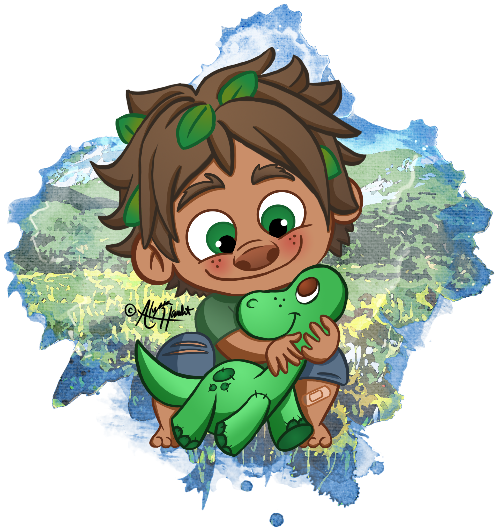 Modern Good Dino By Phantomphoenix4 - Arlo The Good Dinosaur Spot Clipart (1936x2592), Png Download