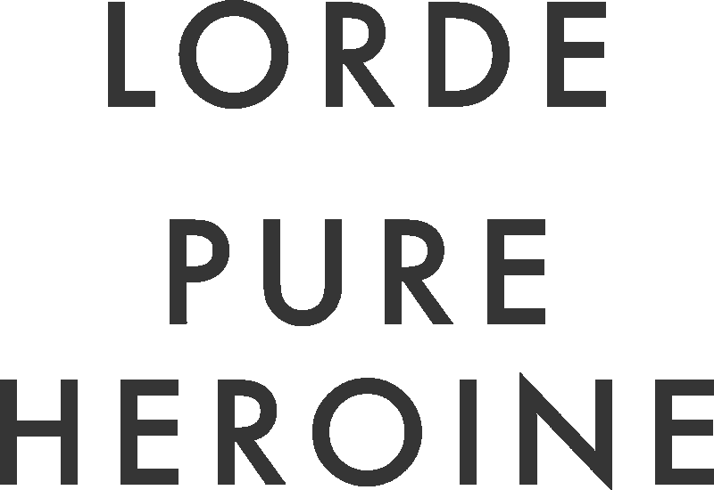Pure Heroine Logo - Lorde Pure Heroine Png (800x550), Png Download