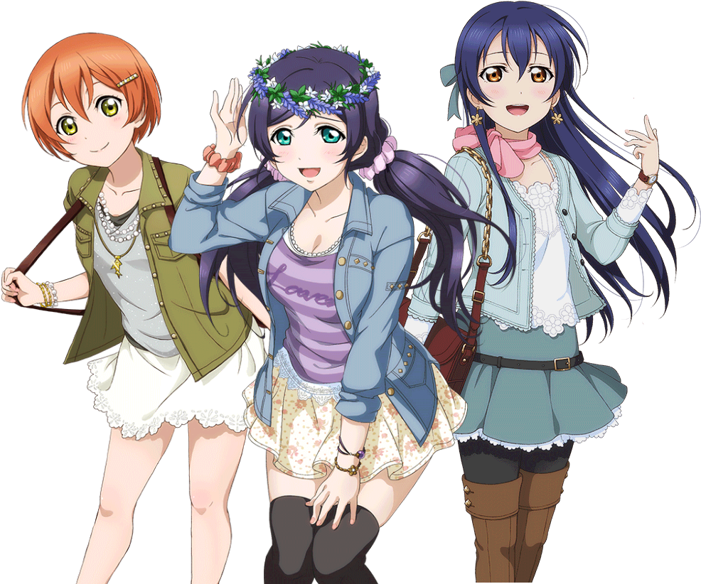Jungwheenie Love Live School Idol Project Rin Hoshizora - Group Anime Idol Base (993x993), Png Download