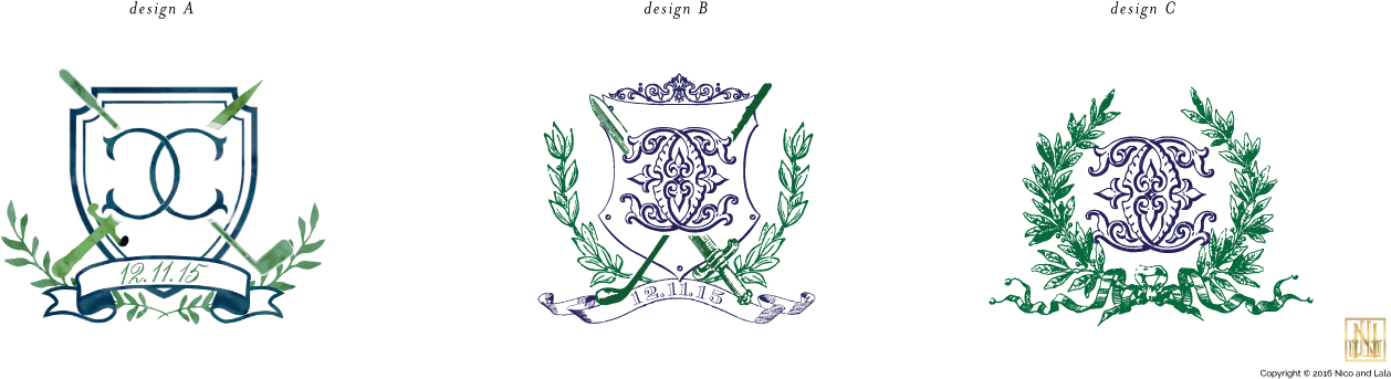 Classic Wedding Monograms - Monogram (1300x378), Png Download