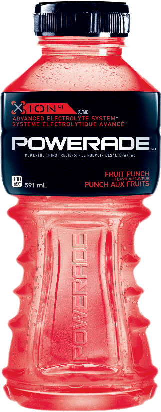 Powerade Fruit Punch, 591ml 24/cs - Powerade Ion4 Fruit Punch 710ml (850x850), Png Download
