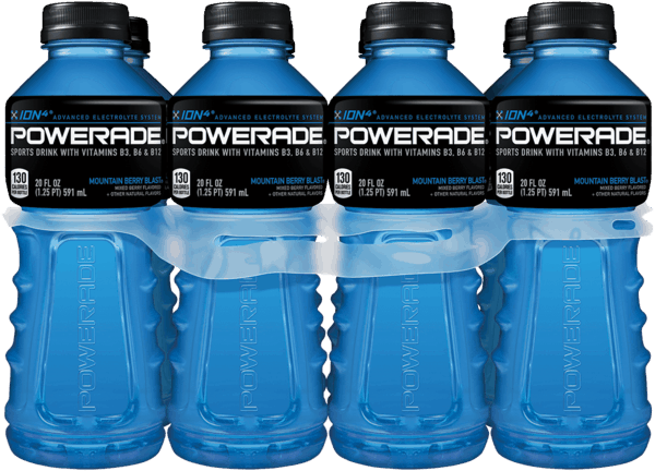 50 For Powerade® - Powerade Blue Raspberry Cherry (600x432), Png Download