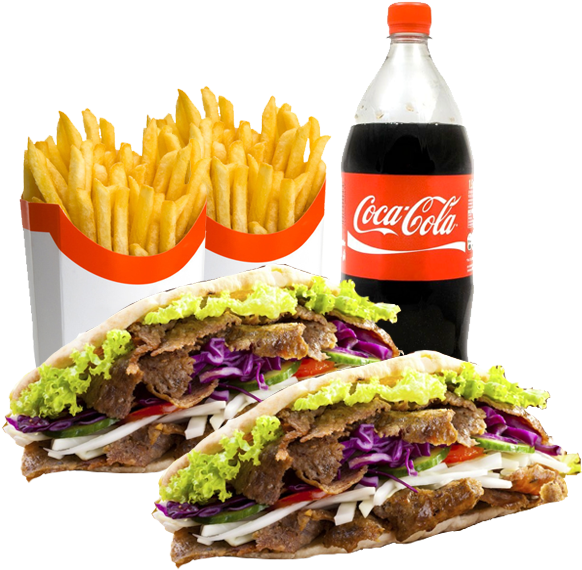 Order Food Online - Kebab Meal (600x600), Png Download