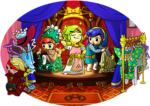 Gameskinny - Tri Force Heroes Art (517x360), Png Download